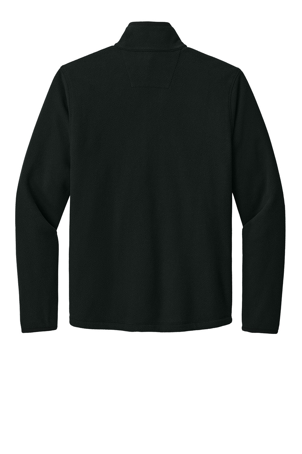 Carhartt CT106417 Mens Textured Fleece 1/4 Zip Jacket Black Flat Back