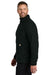 Carhartt CT106417 Mens Textured Fleece 1/4 Zip Jacket Black Model Side