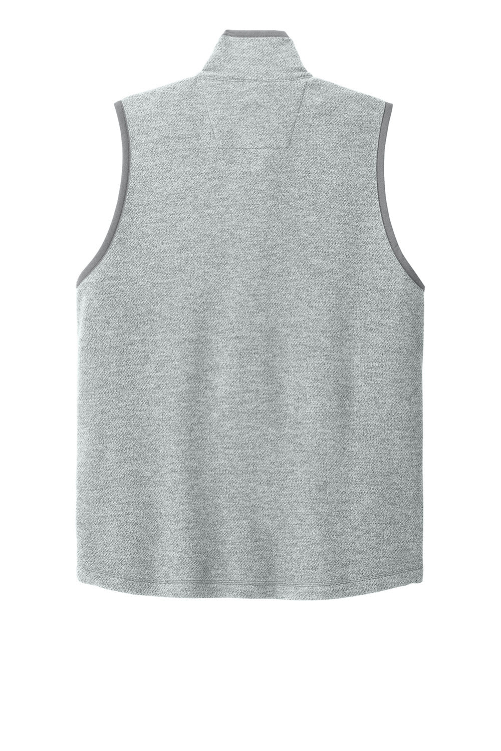 Carhartt CT106418 Mens Textured Fleece Full Zip Vest Heather Grey Flat Back