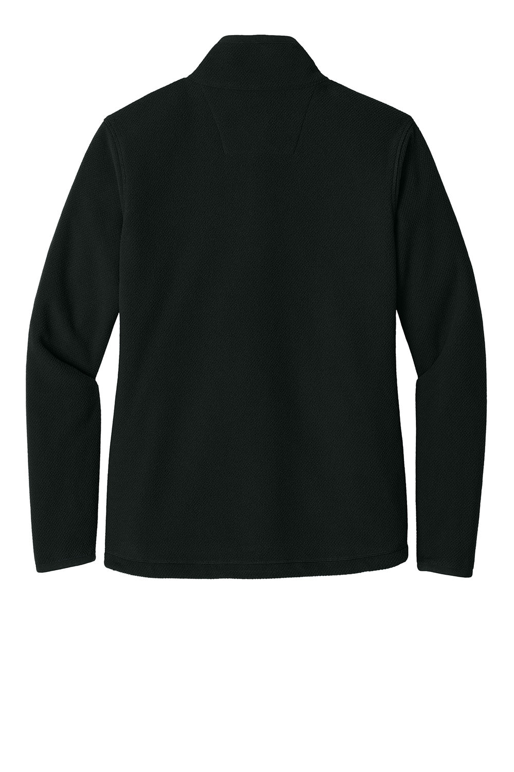 Carhartt CT106419 Womens Textured Fleece Full Zip Jacket Black Flat Back