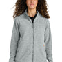 Carhartt Womens Textured Fleece Full Zip Jacket - Heather Grey