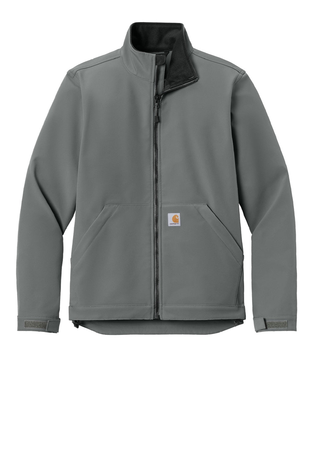Carhartt CT106438 Mens Rain Defender Full Zip Soft Shell Jacket Steel Grey Flat Front