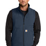 Carhartt Mens Rain Defender Full Zip Soft Shell Vest - Navy Blue - COMING SOON