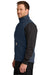 Carhartt CT106439 Mens Rain Defender Full Zip Soft Shell Vest Navy Blue Model Side