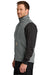 Carhartt CT106439 Mens Rain Defender Full Zip Soft Shell Vest Steel Grey Model Side