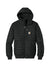 Carhartt CT106543 Mens Gilliam Insulated Full Zip Hooded Jacket Black Flat Front