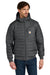 Carhartt CT106543 Mens Gilliam Insulated Full Zip Hooded Jacket ShadowGrey Model Front