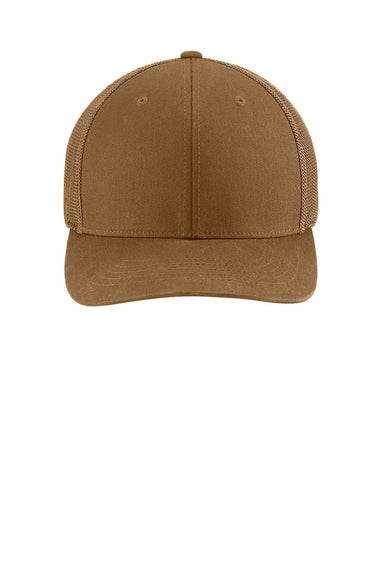 Carhartt Hats CT106577 Mens Flexfit Mesh Back Hat Brown Flat Front