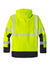 Carhartt CT106693 Mens ANSI 107 Class 3 Storm Defender Waterproof Full Zip Hooded Jacket Bright Lime Green Flat Back