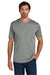 Carhartt CT106868 Mens Force Sun Defender Moisture Wicking Short Sleeve Crewneck T-Shirt Asphalt Grey Model Front