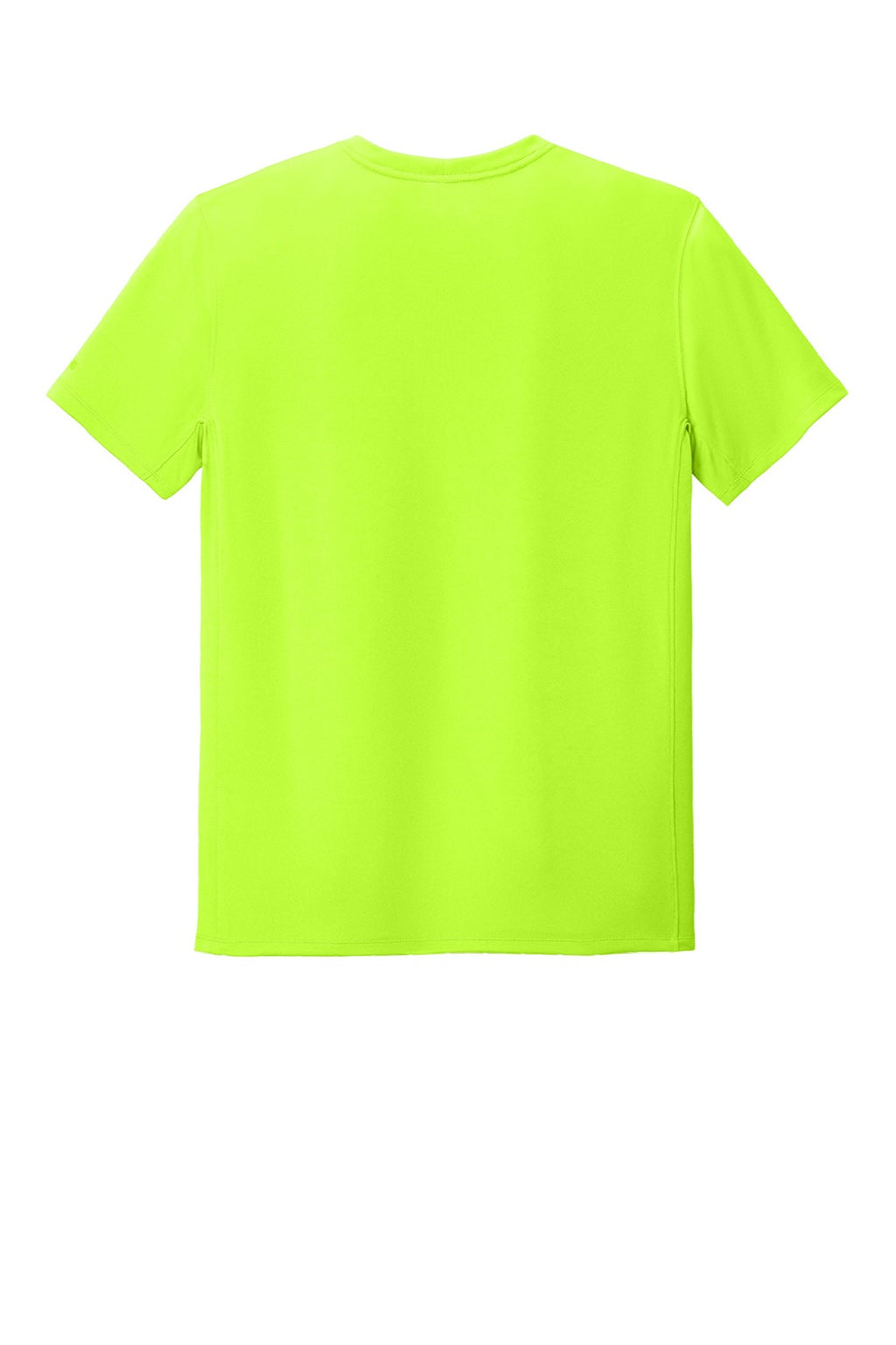 Carhartt CT106868 Mens Force Sun Defender Moisture Wicking Short Sleeve Crewneck T-Shirt Brite Lime Green Flat Back