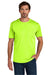 Carhartt CT106868 Mens Force Sun Defender Moisture Wicking Short Sleeve Crewneck T-Shirt Brite Lime Green Model Front