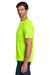 Carhartt CT106868 Mens Force Sun Defender Moisture Wicking Short Sleeve Crewneck T-Shirt Brite Lime Green Model Side