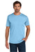 Carhartt CT106868 Mens Force Sun Defender Moisture Wicking Short Sleeve Crewneck T-Shirt Fresh Water Blue Model Front