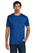 Carhartt CT106868 Mens Force Sun Defender Moisture Wicking Short Sleeve Crewneck T-Shirt Royal Glass Blue Model Front