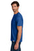 Carhartt CT106868 Mens Force Sun Defender Moisture Wicking Short Sleeve Crewneck T-Shirt Royal Glass Blue Model Side