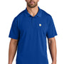 Carhartt Mens Moisture Wicking Short Sleeve Polo Shirt w/ Pocket - Royal Glass Blue