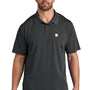 Carhartt Mens Moisture Wicking Short Sleeve Polo Shirt w/ Pocket - Shadow Grey