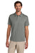 Carhartt CT106899 Mens Force Sun Defender Moisture Wicking Short Sleeve Polo Shirt Asphalt Grey Model Front