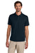Carhartt CT106899 Mens Force Sun Defender Moisture Wicking Short Sleeve Polo Shirt Navy Blue Model Front