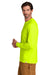 Carhartt CT106921 Mens Long Sleeve Crewneck T-Shirt Brite Lime Green Model Side
