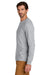 Carhartt CT106921 Mens Long Sleeve Crewneck T-Shirt Heather Grey Model Side