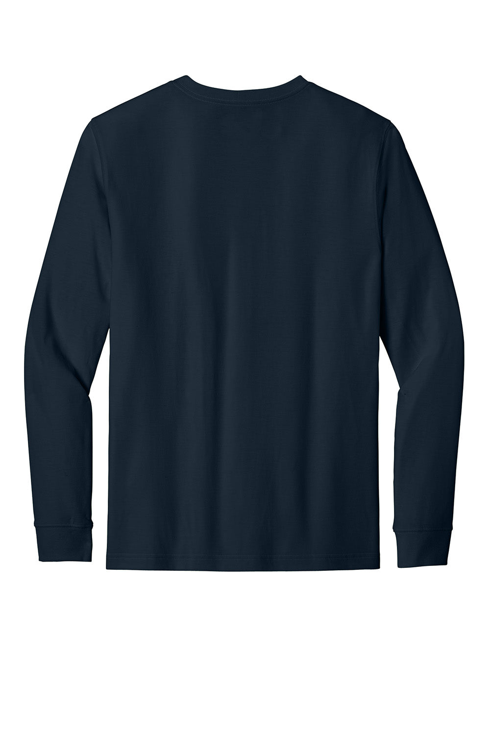 Carhartt CT106921 Mens Long Sleeve Crewneck T-Shirt Navy Blue Flat Back