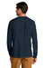 Carhartt CT106921 Mens Long Sleeve Crewneck T-Shirt Navy Blue Model Back
