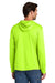 Carhartt CT106923 Mens Force Sun Defender Moisture Wicking Long Sleeve Hooded T-Shirt Hoodie w/ Pouch Pocket Brite Lime Green Model Back