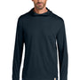 Carhartt Mens Force Sun Defender Moisture Wicking Long Sleeve Hooded T-Shirt Hoodie w/ Pouch Pocket - Navy Blue