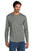 Carhartt CT106972 Mens Force Sun Defender Moisture Wicking Long Sleeve Crewneck T-Shirt Asphalt Grey Model Front