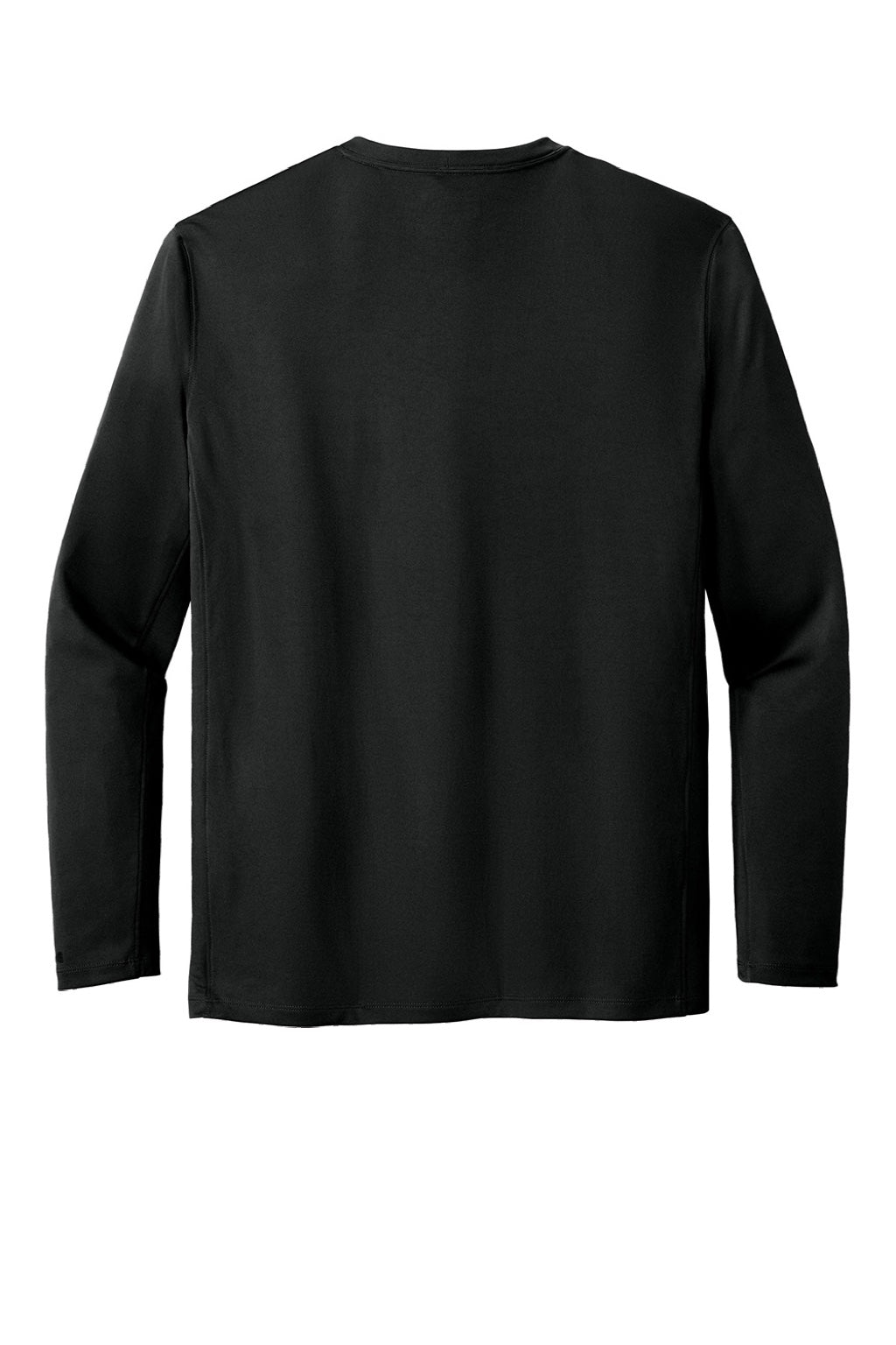 Carhartt CT106972 Mens Force Sun Defender Moisture Wicking Long Sleeve Crewneck T-Shirt Black Flat Back