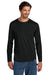 Carhartt CT106972 Mens Force Sun Defender Moisture Wicking Long Sleeve Crewneck T-Shirt Black Model Front