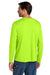 Carhartt CT106972 Mens Force Sun Defender Moisture Wicking Long Sleeve Crewneck T-Shirt Brite Lime Green Model Back