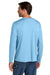 Carhartt CT106972 Mens Force Sun Defender Moisture Wicking Long Sleeve Crewneck T-Shirt Fresh Water Blue Model Back