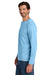 Carhartt CT106972 Mens Force Sun Defender Moisture Wicking Long Sleeve Crewneck T-Shirt Fresh Water Blue Model Side