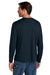 Carhartt CT106972 Mens Force Sun Defender Moisture Wicking Long Sleeve Crewneck T-Shirt Navy Blue Model Back