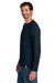Carhartt CT106972 Mens Force Sun Defender Moisture Wicking Long Sleeve Crewneck T-Shirt Navy Blue Model Side