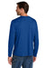 Carhartt CT106972 Mens Force Sun Defender Moisture Wicking Long Sleeve Crewneck T-Shirt Royal Glass Blue Model Back