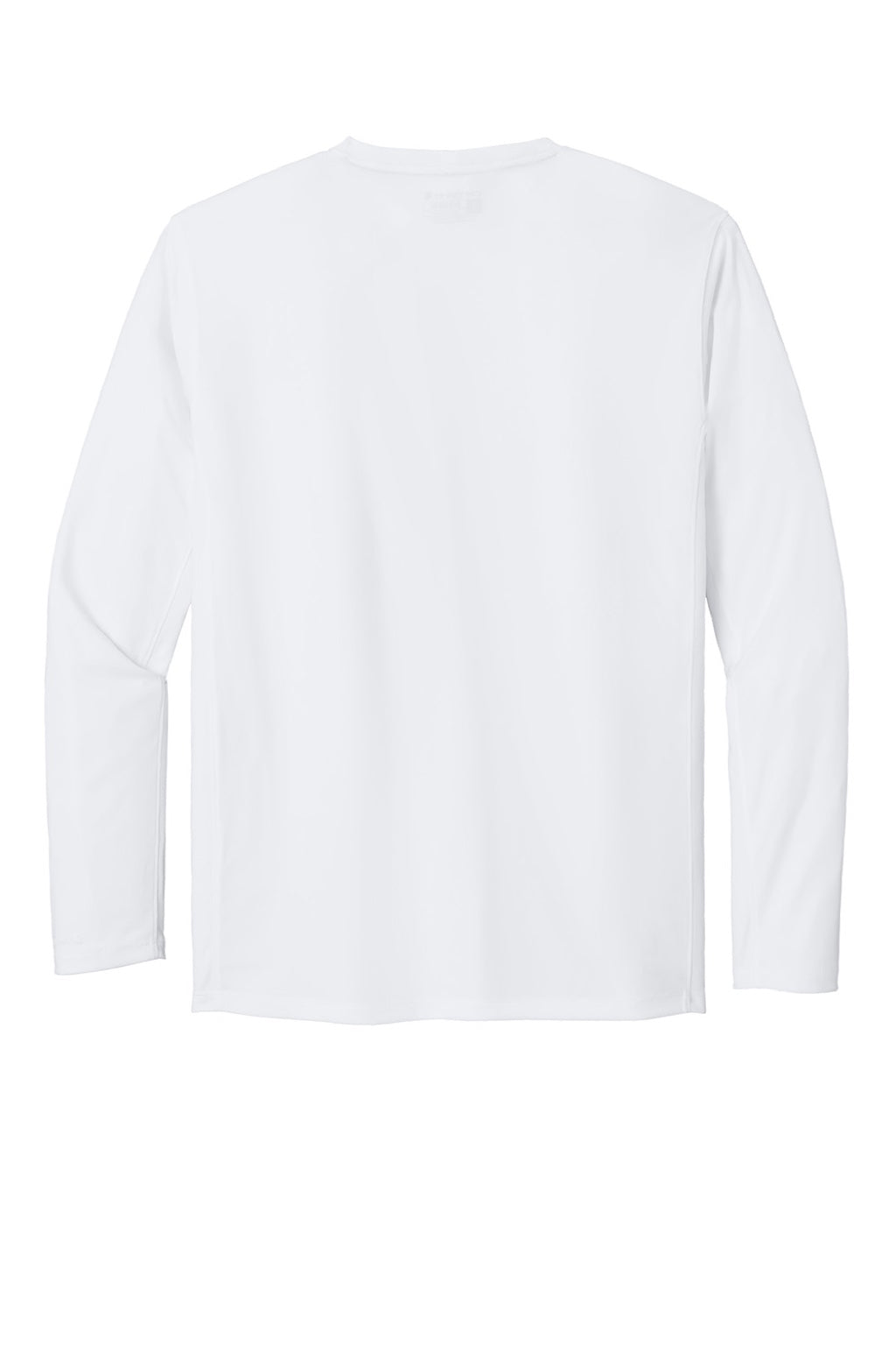 Carhartt CT106972 Mens Force Sun Defender Moisture Wicking Long Sleeve Crewneck T-Shirt White Flat Back