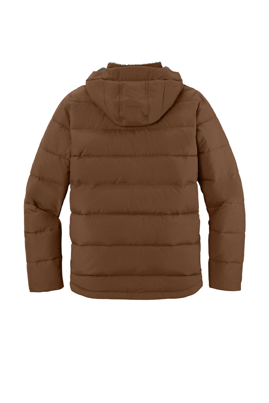 Carhartt CT107082 Mens Montana Insulated Full Zip Hooded Jacket Red Duck Brown Flat Back