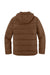 Carhartt CT107082 Mens Montana Insulated Full Zip Hooded Jacket Red Duck Brown Flat Back