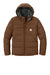 Carhartt CT107082 Mens Montana Insulated Full Zip Hooded Jacket Red Duck Brown Flat Front