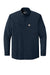 Carhartt CT107106 Mens Force Sun Defender Moisture Wicking Long Sleeve Button Down Shirt w/ Double Pockets Navy Blue Flat Front