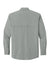 Carhartt CT107106 Mens Force Sun Defender Moisture Wicking Long Sleeve Button Down Shirt w/ Double Pockets Steel Grey Flat Back