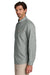 Carhartt CT107106 Mens Force Sun Defender Moisture Wicking Long Sleeve Button Down Shirt w/ Double Pockets Steel Grey Model Side
