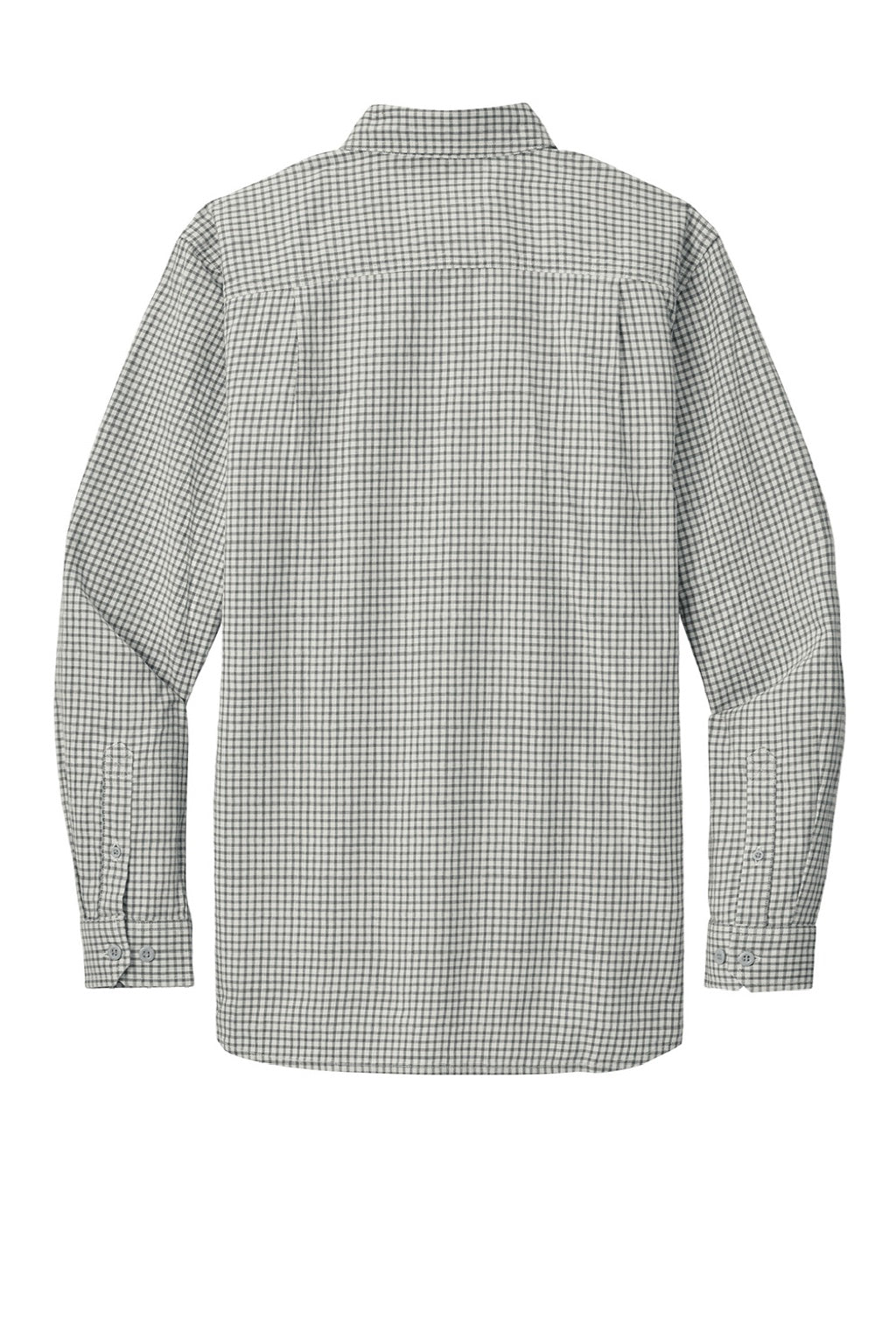 Carhartt CT107109 Mens Rugged Flex Plaid Long Sleeve Button Down Shirt Check Steel Malt Flat Back
