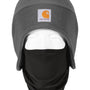 Carhartt Hats Unisex Moisture Wicking Fleece 2-In-1 Winter Beanie - Heather Charcoal Grey