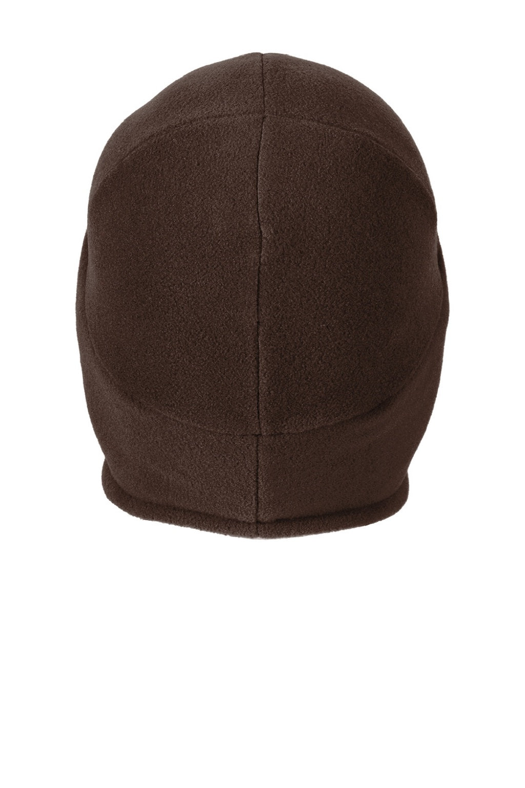 Carhartt Hats CTA202 Unisex Moisture Wicking Fleece 2-In-1 Winter Beanie Dark Brown Flat Back
