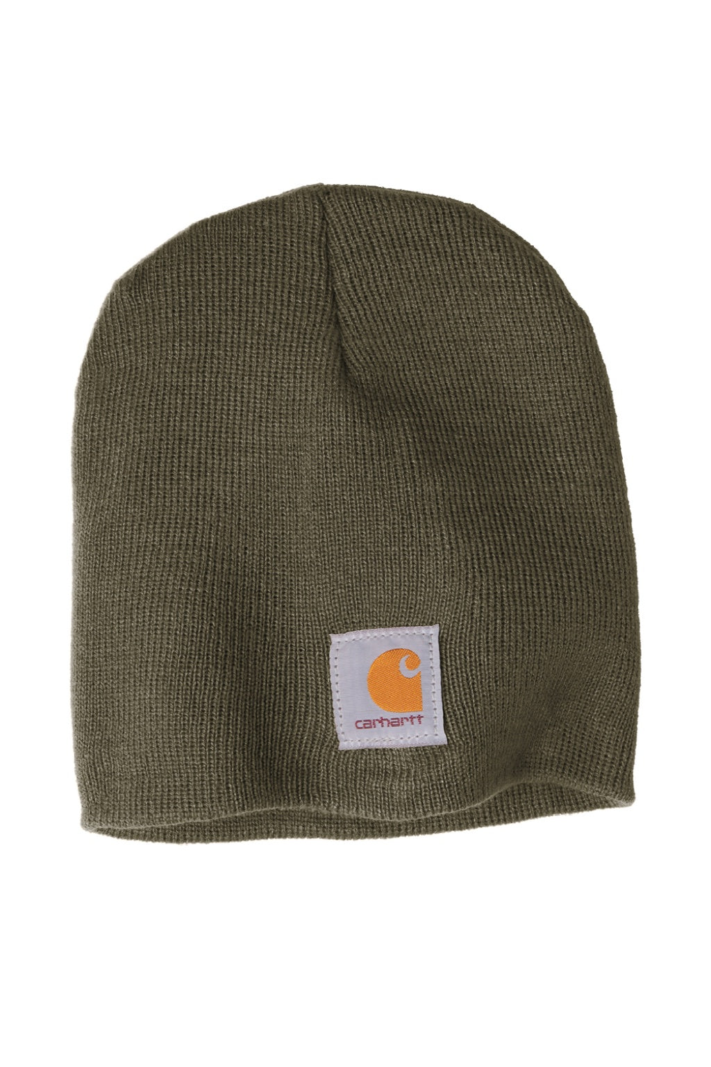 Carhartt Hats CTA205 Unisex Knit Beanie Dark Green Flat Front